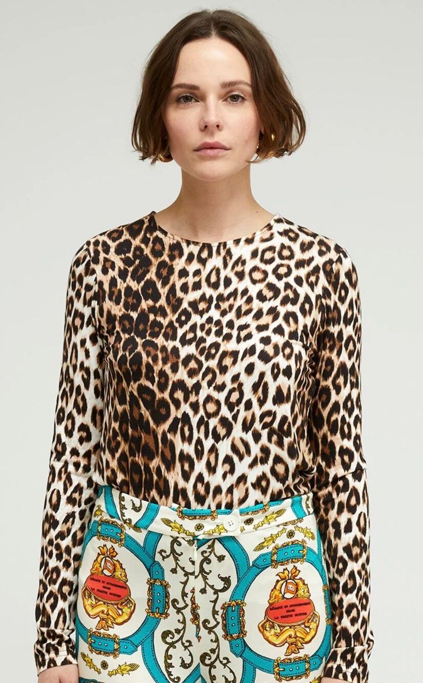 La Prestic Panthere Animal Print T NWT Size 2/ US Medium